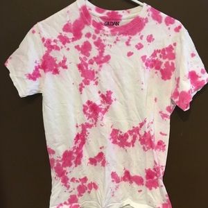 Pink Tie-dye tee shirt